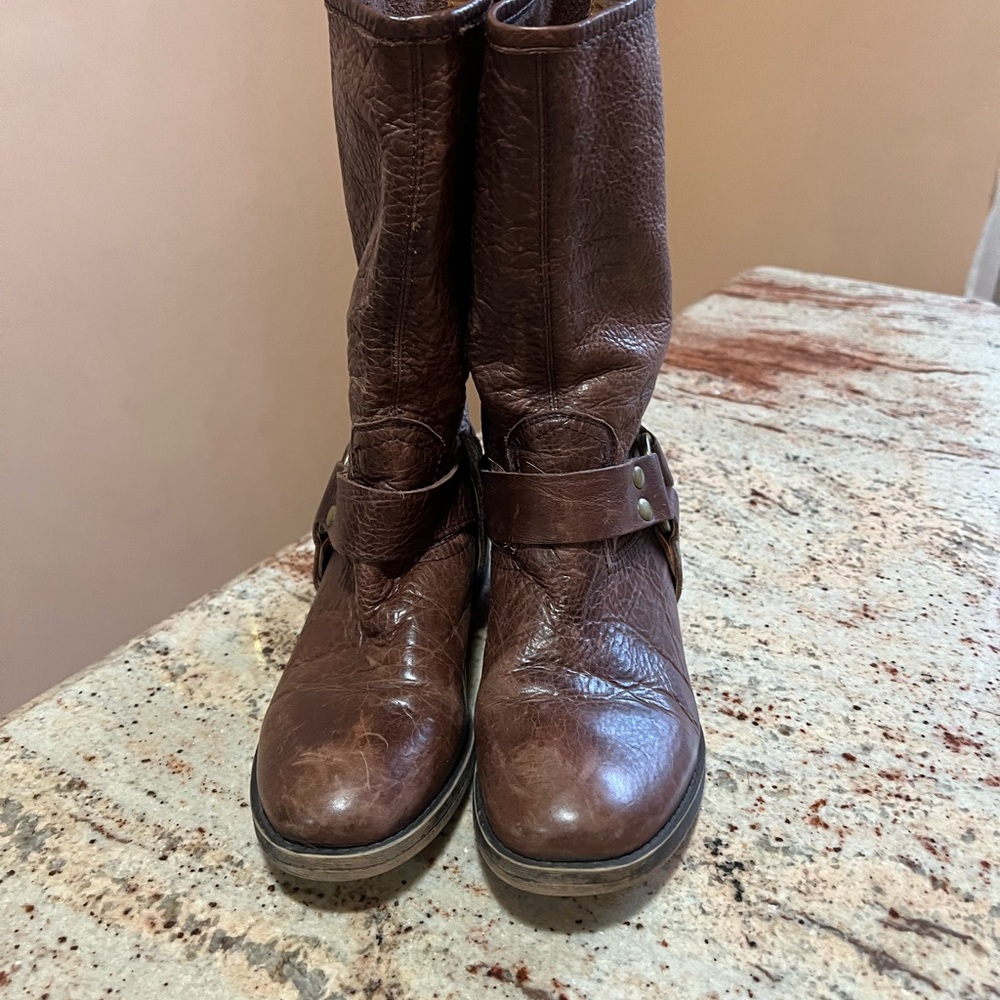Brown Leather Women's Boots